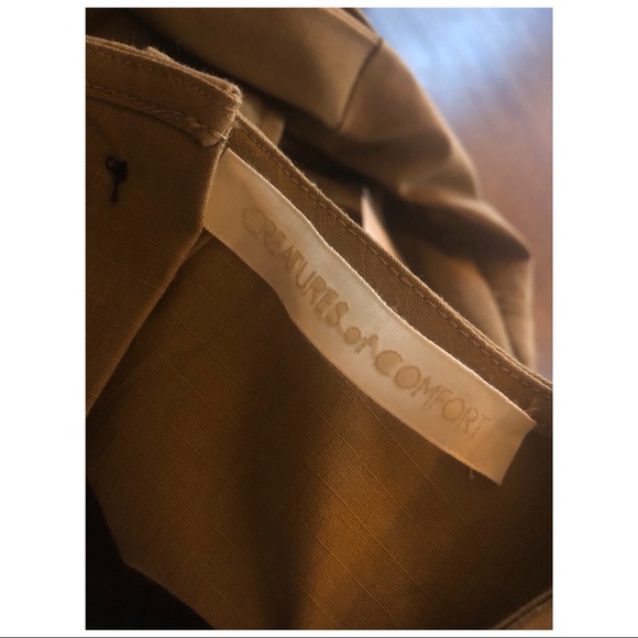 CREATURES OF COMFORT Ash Dress Ripstop sz 2 khaki - Picture 3 of 4